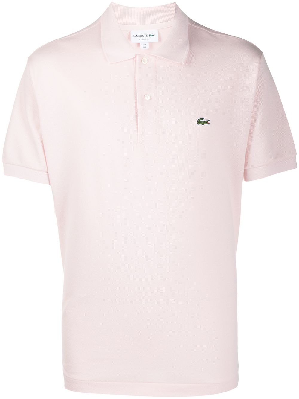 Lacoste logo刺绣polo衫 - 粉色