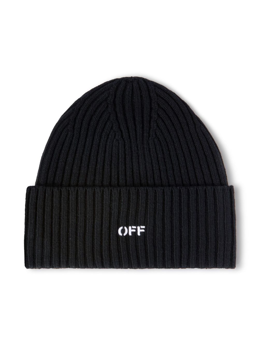 Off-White Off Stamp 羊毛套头帽 - 黑色