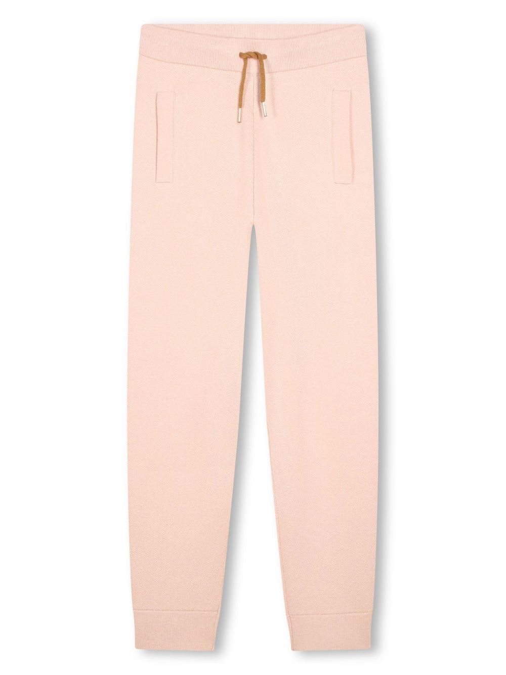Chloé Kids 抽绳针织运动裤 - 粉色