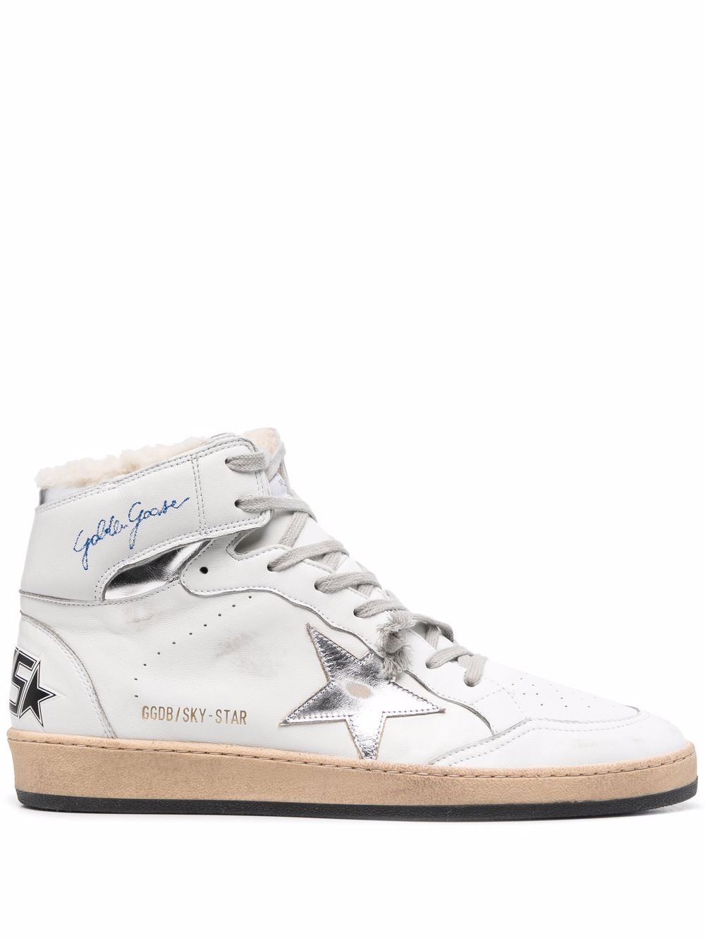 Golden Goose Sky-Star 板鞋 - 白色