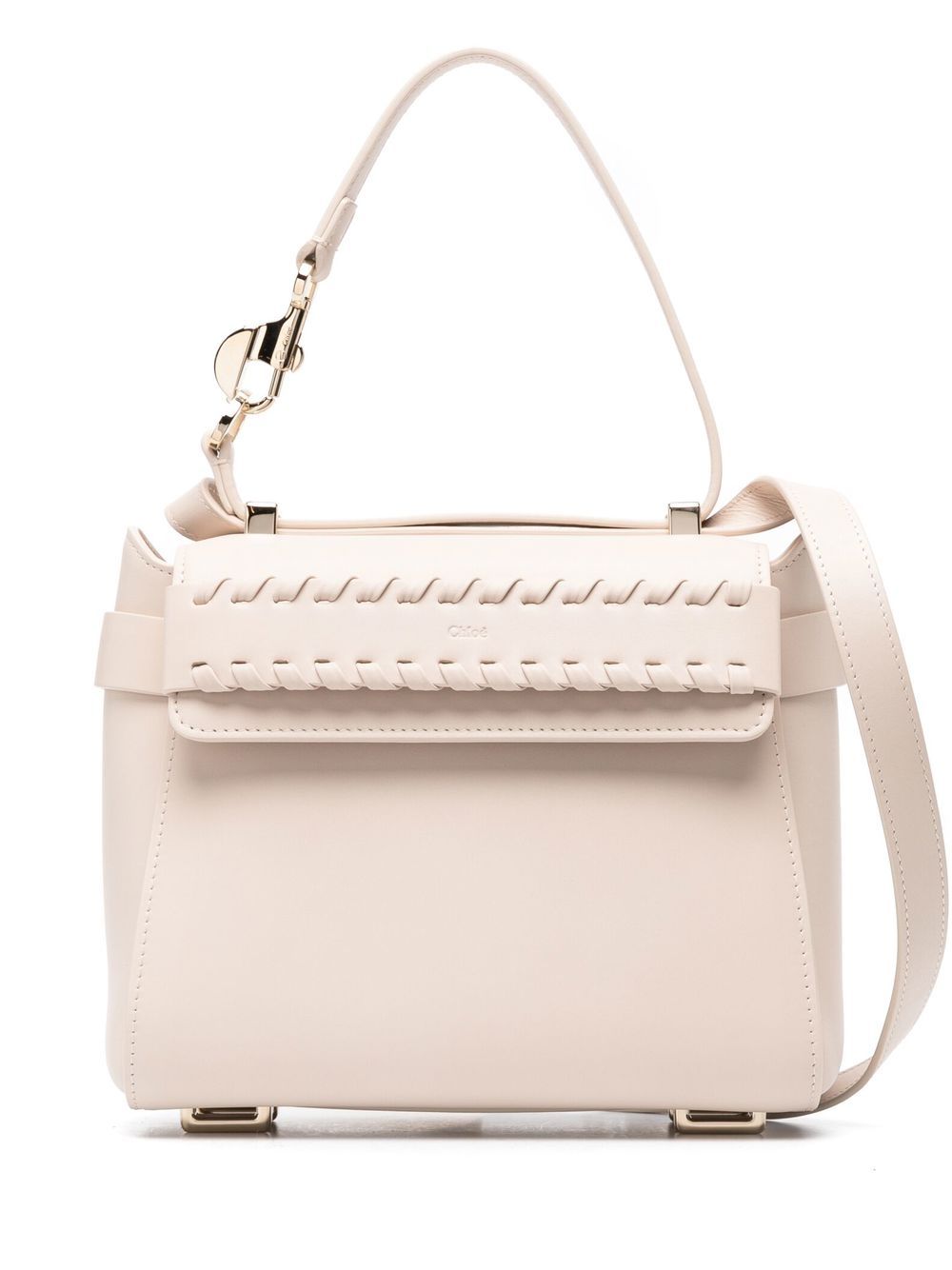 Chloé logo压纹皮质托特包 - 中性色