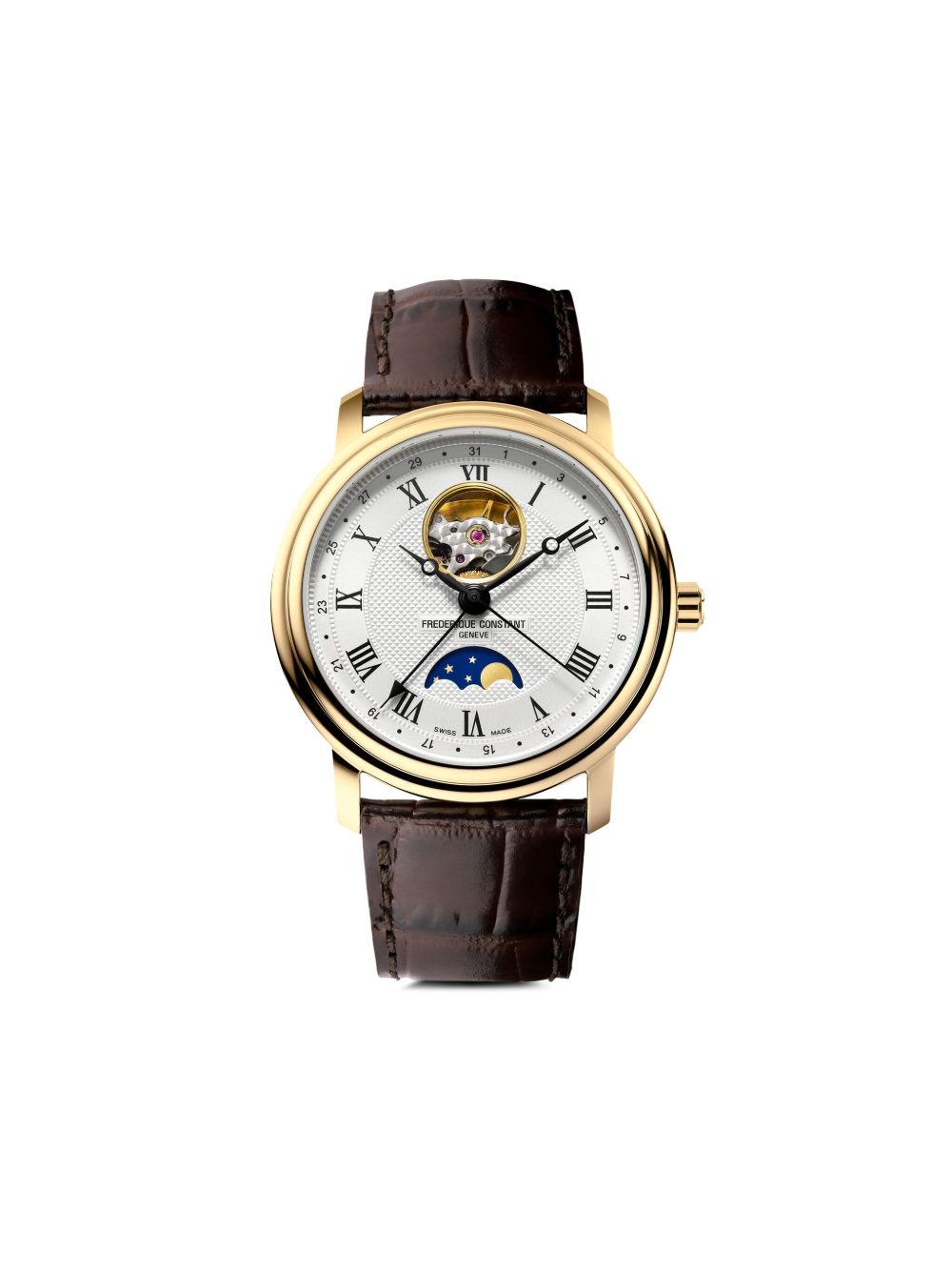 Frederique Constant Classics Heart Beat Moonphase Date 40毫米腕表 - 银色