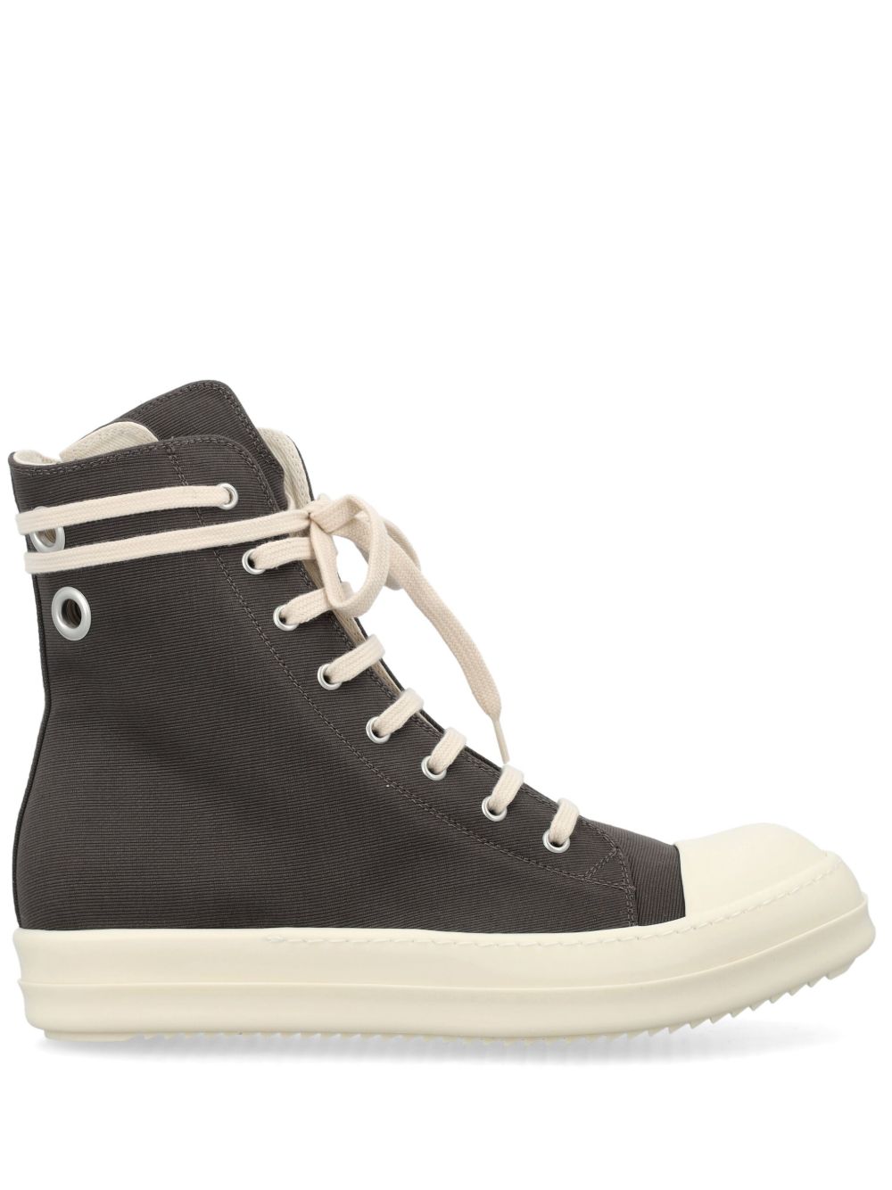 Rick Owens DRKSHDW 高帮帆布运动鞋 - 绿色