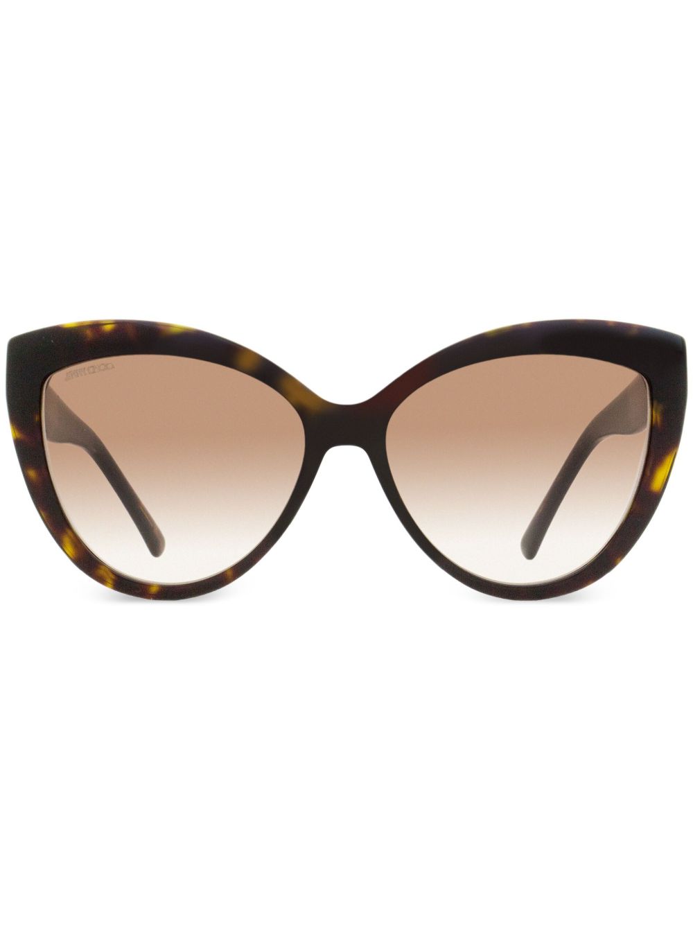 Jimmy Choo Eyewear Sinnie 猫眼框太阳眼镜 - 褐色