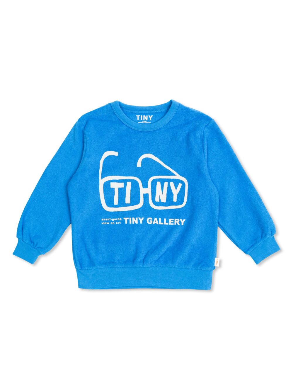 Tiny Cottons logo印花卫衣 - 蓝色