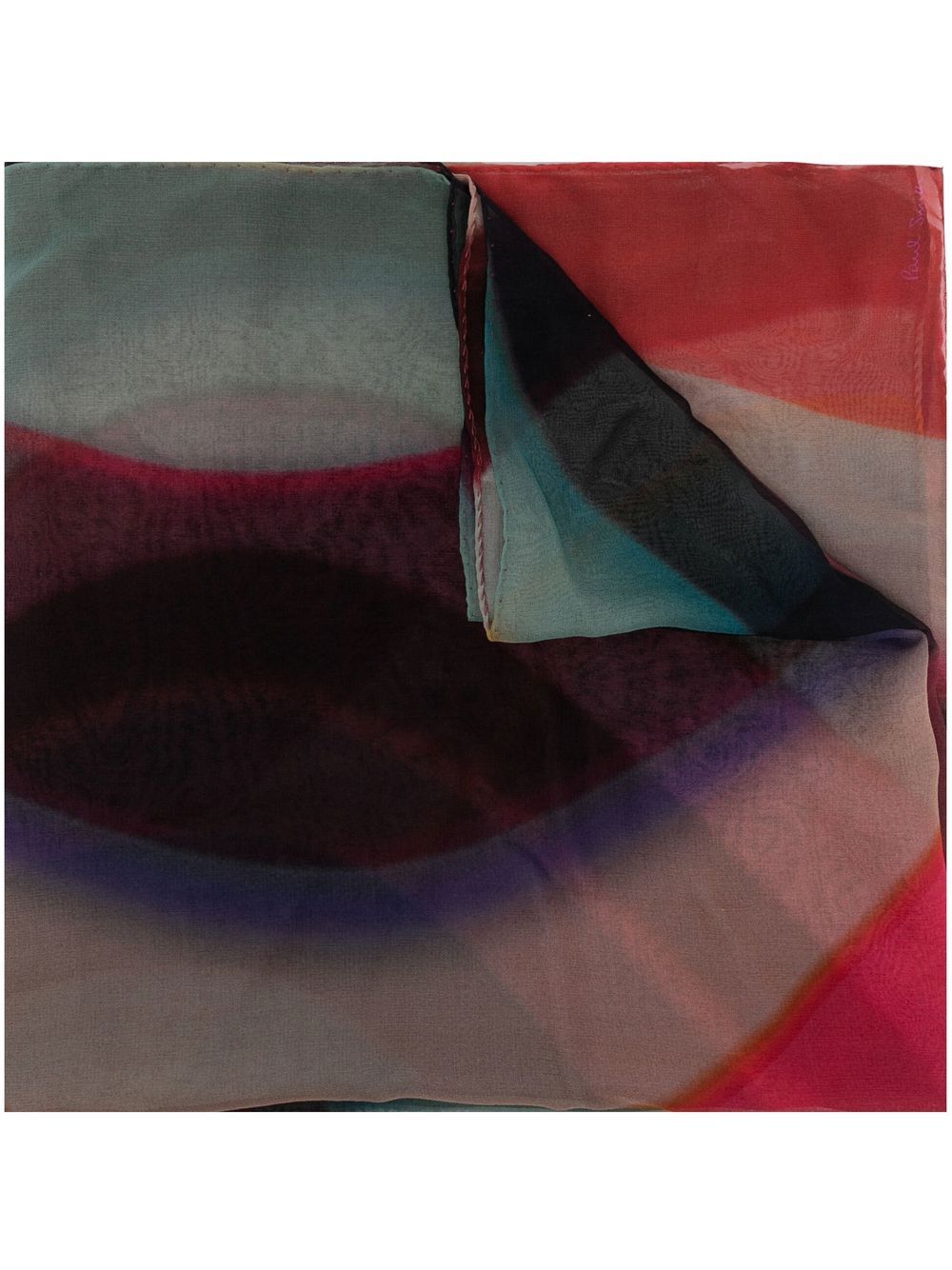 Paul Smith Spray Swirl 真丝围巾 - 彩色