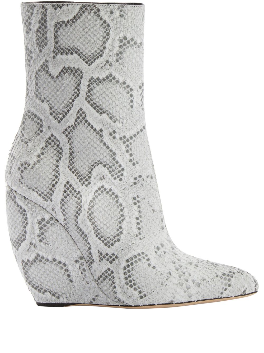 Giuseppe Zanotti Ginnyfer 坡跟皮质短靴 - 灰色
