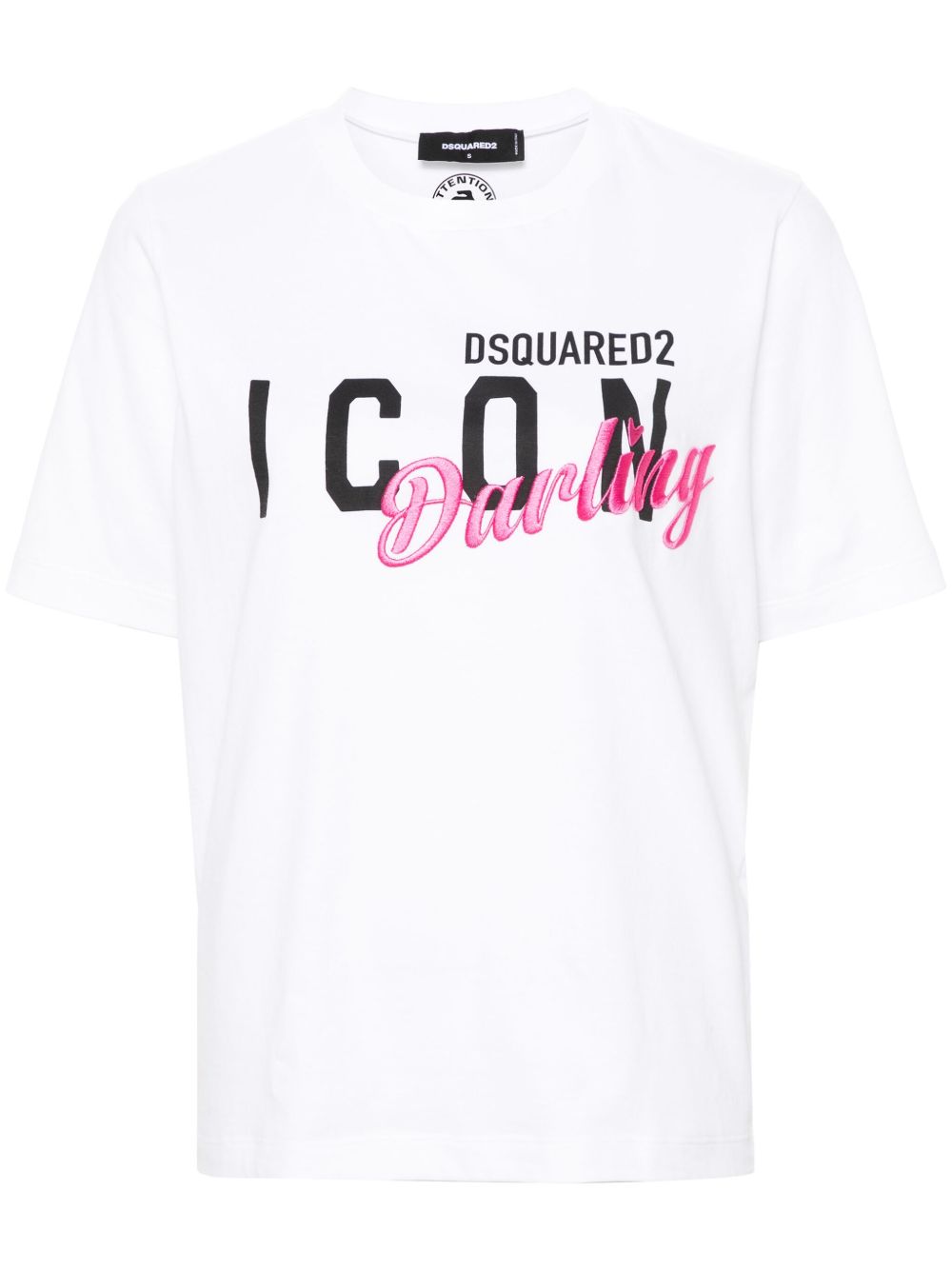 DSQUARED2 Icon Darling 棉T恤 - 白色