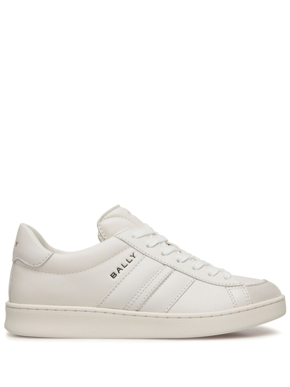 Bally Tennis 皮质运动鞋 - 白色