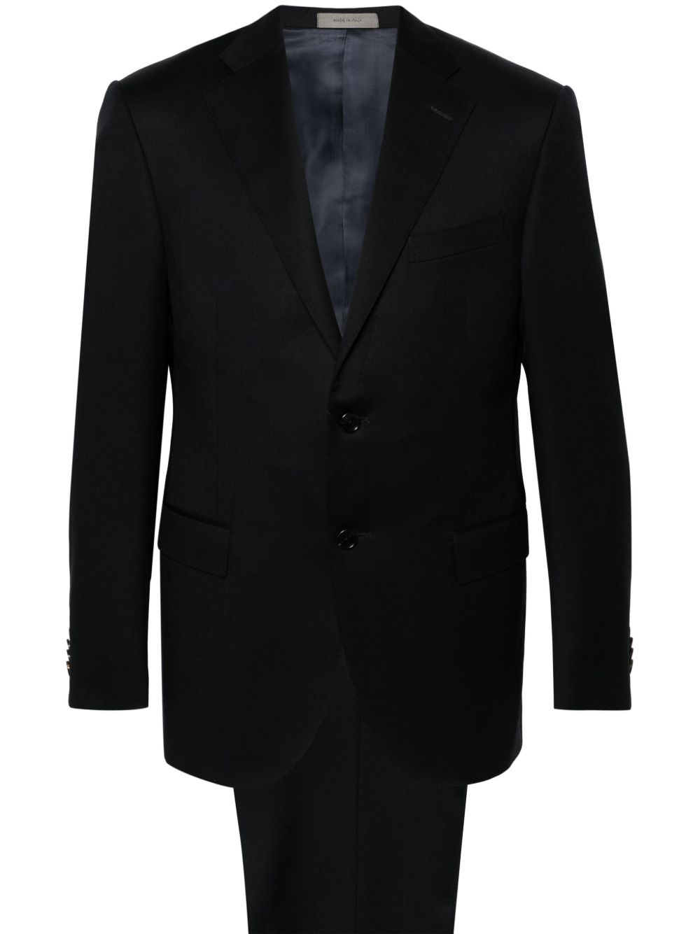 Corneliani 单排扣西装套装 - 蓝色
