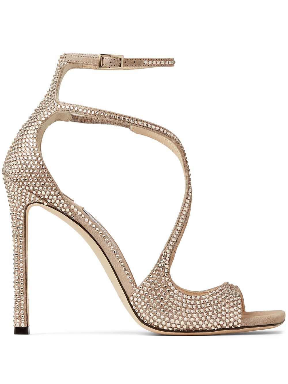 Jimmy Choo 周仰杰 Azia 晶饰凉鞋 - 中性色
