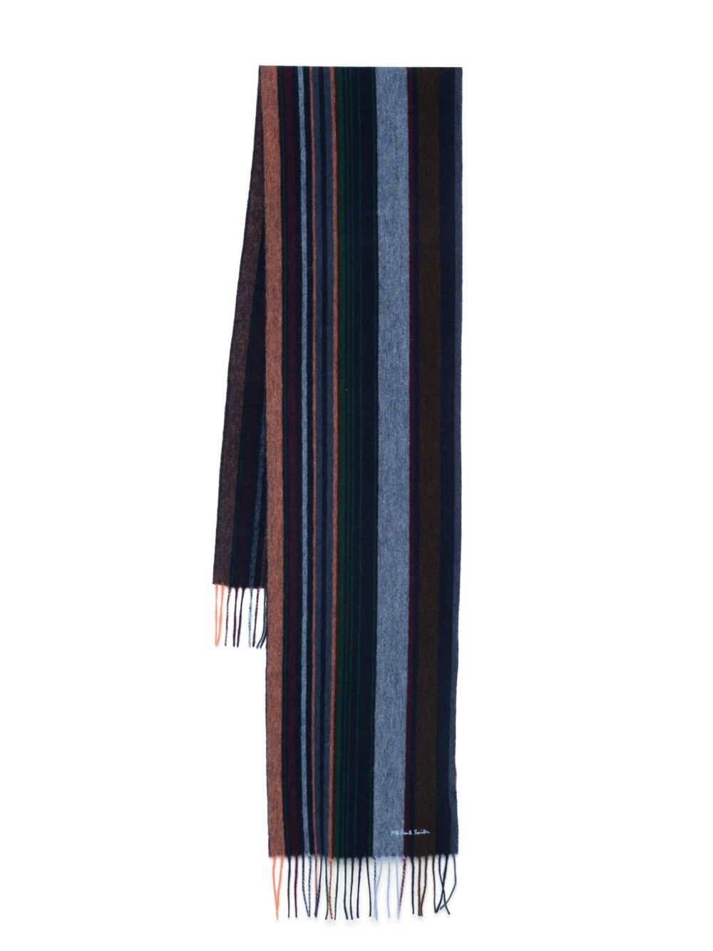 PS Paul Smith Trent Stripe 围巾 - 蓝色
