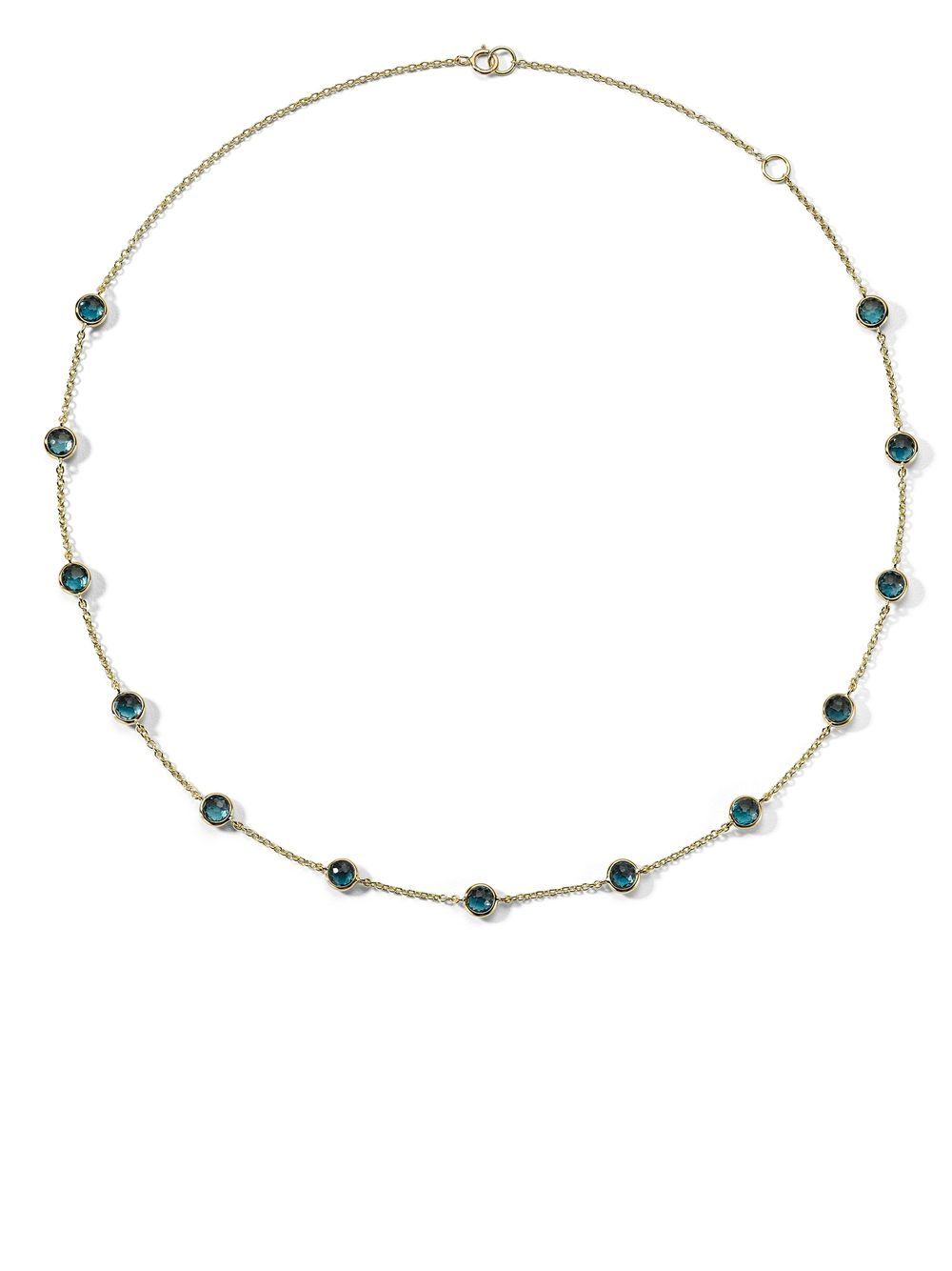 IPPOLITA 18K黄金 Lollipop 13-Stone Station London 黄玉项链 - 金色
