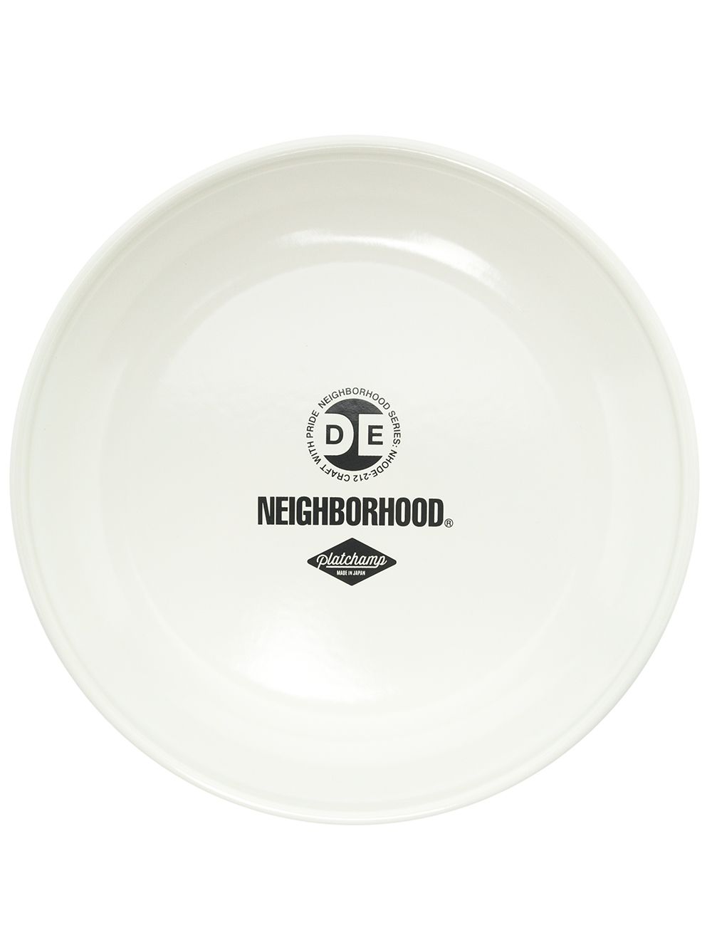 Neighborhood logo印花餐盘 - 白色