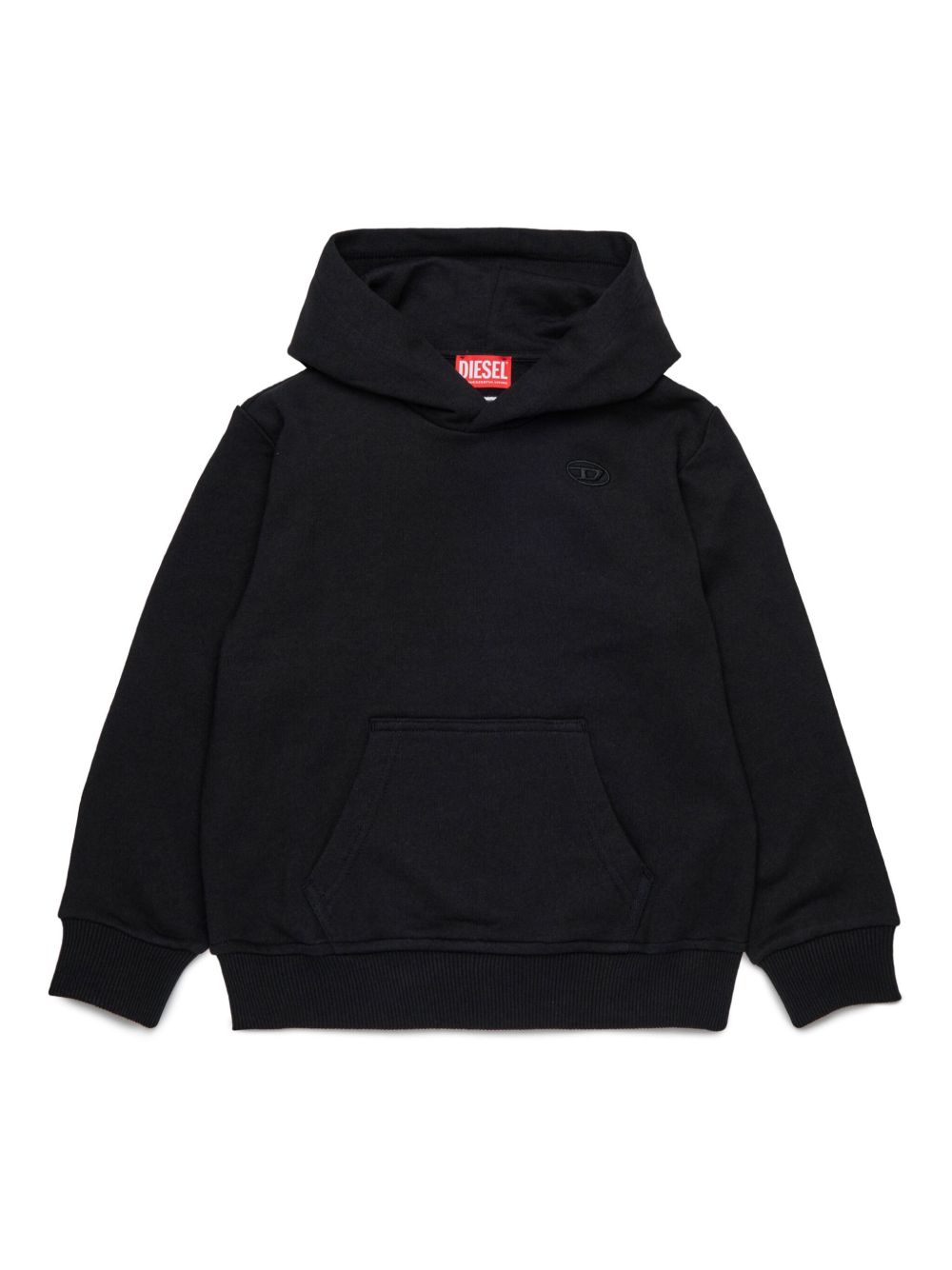 Diesel Kids Smacshoodmegovald Over 连帽衫 - 黑色