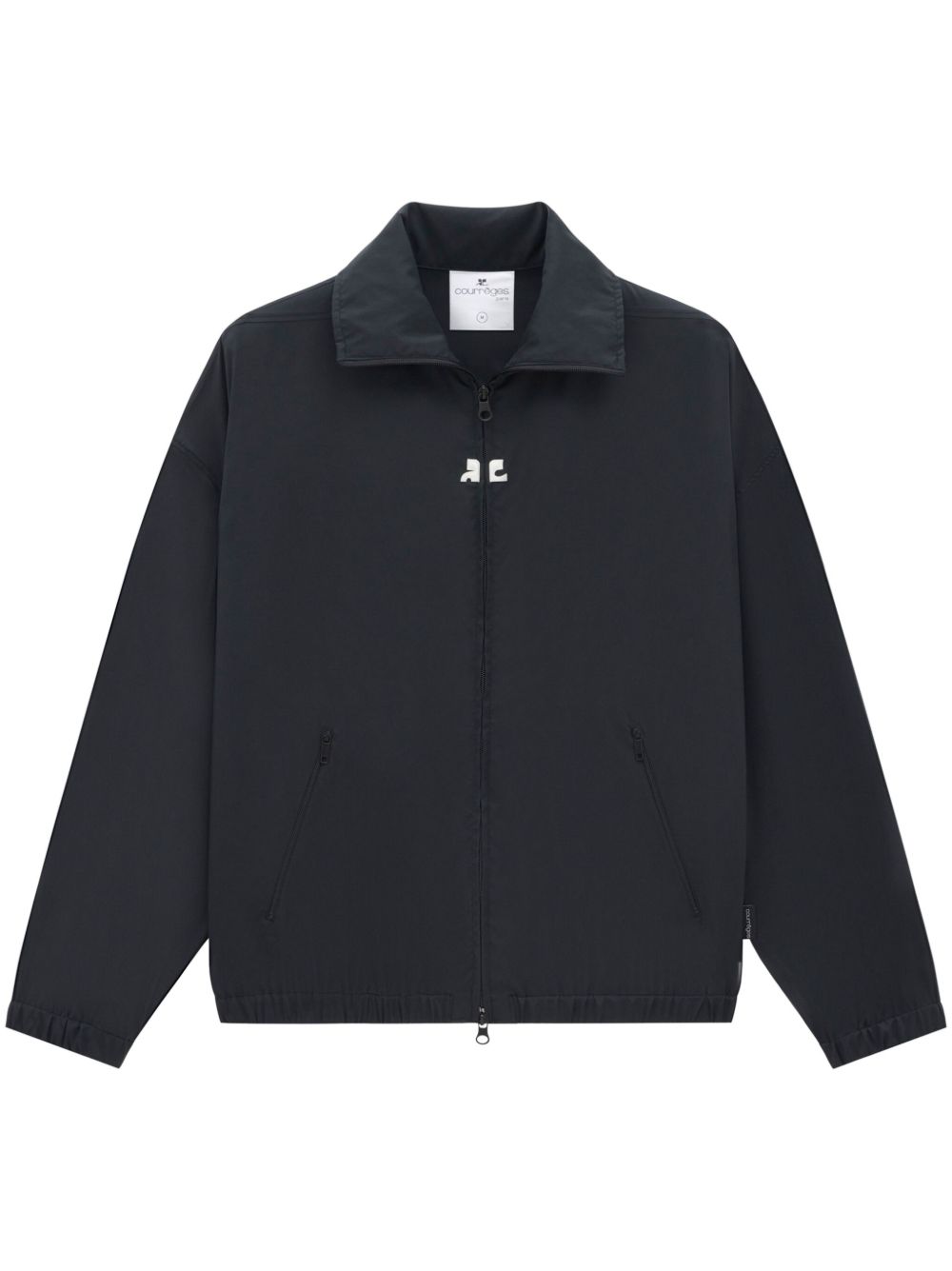 Courrèges Vintage Track Nylon 夹克 - 黑色