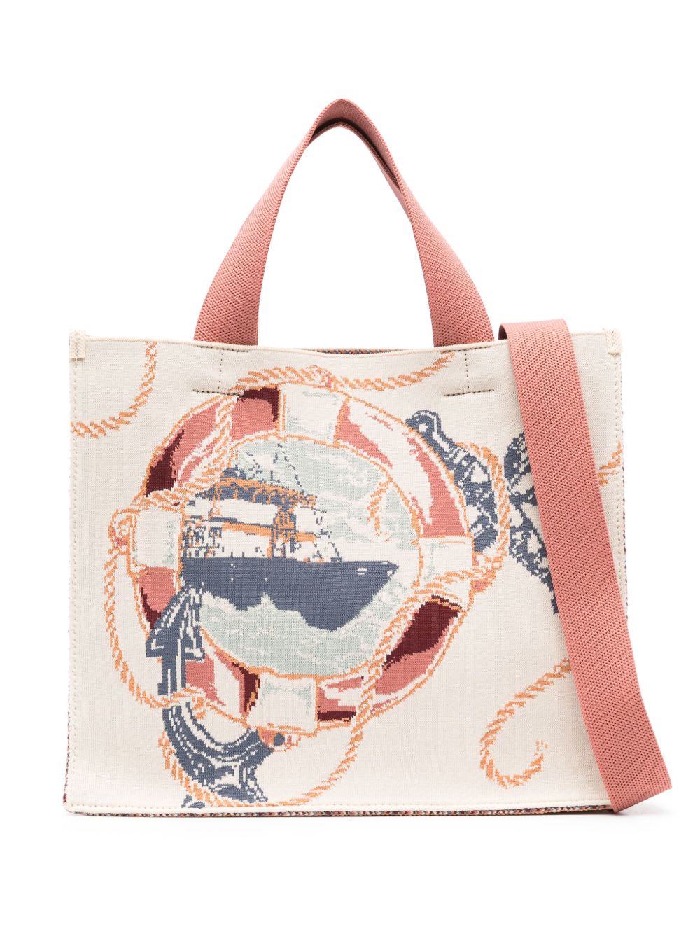 ZIMMERMANN 提花中号手提包 - 中性色