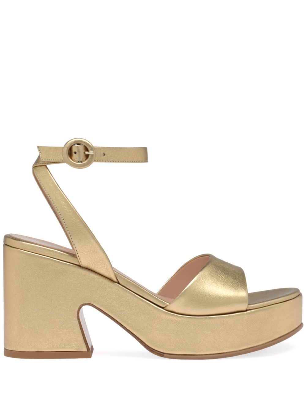 Gianvito Rossi Alma 高跟鞋（8.5厘米） - 金色