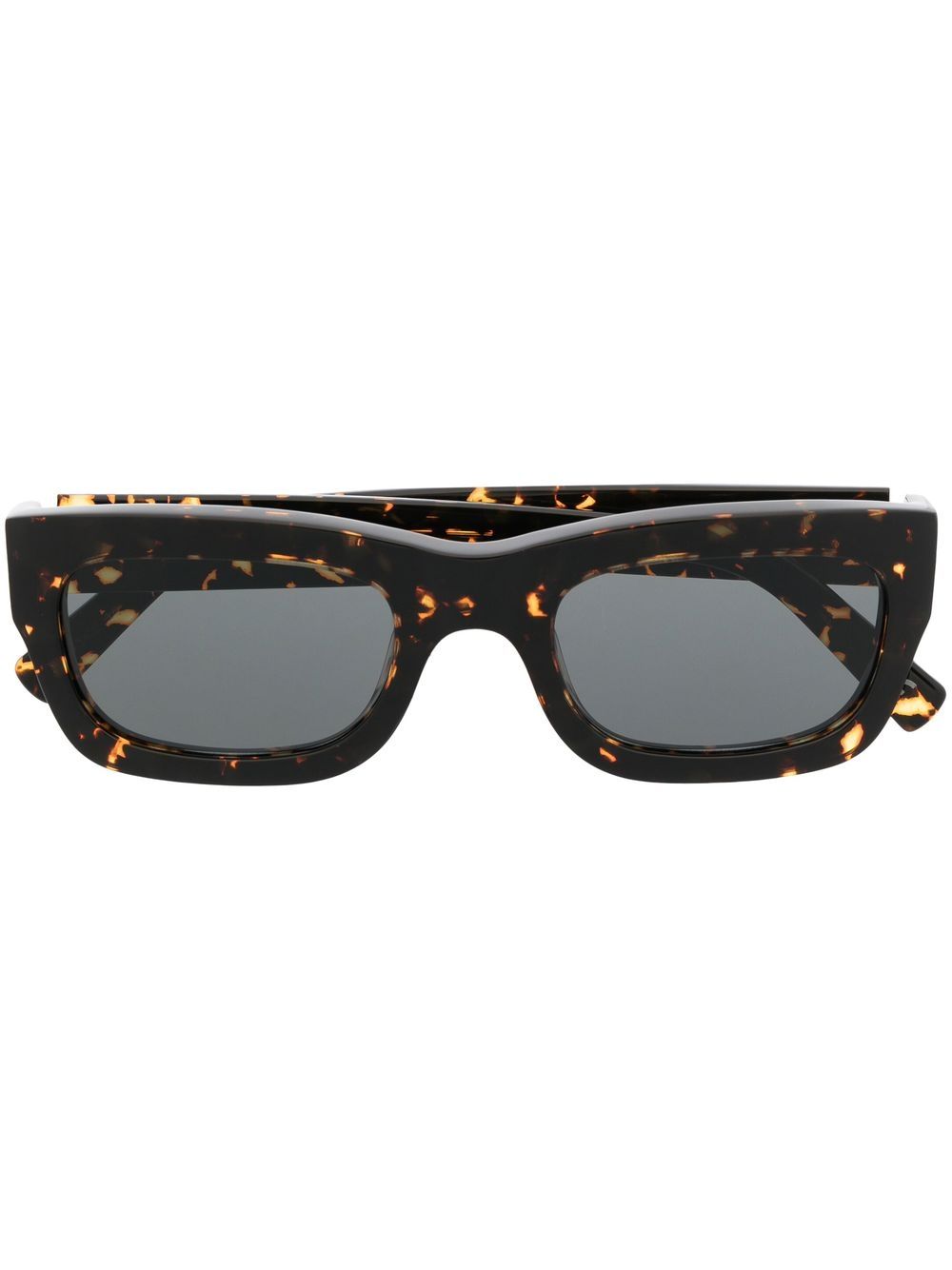 Marni Eyewear CWE 长方形框太阳眼镜 - 黑色
