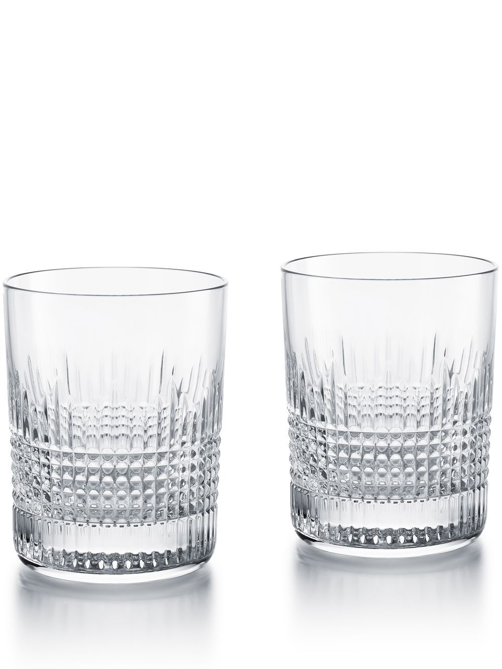 Baccarat Nancy 玻璃杯（两件装） - 白色
