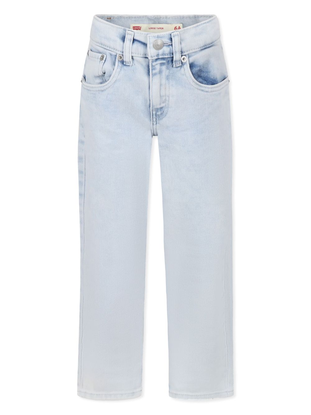 Levi's Kids 标贴牛仔裤 - 蓝色