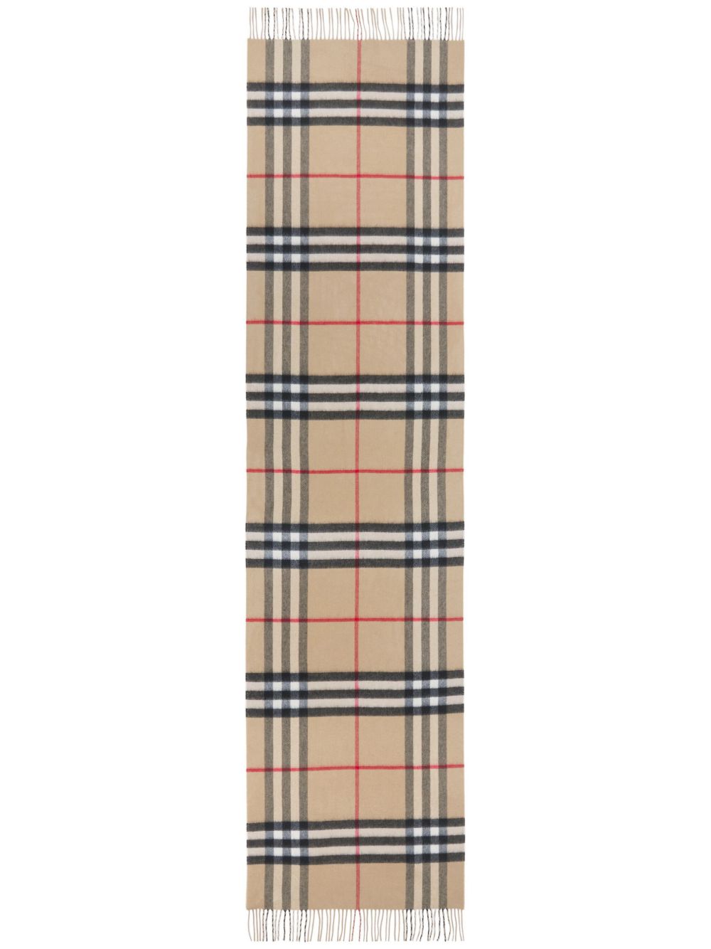 Burberry 双面格纹围巾 - 中性色