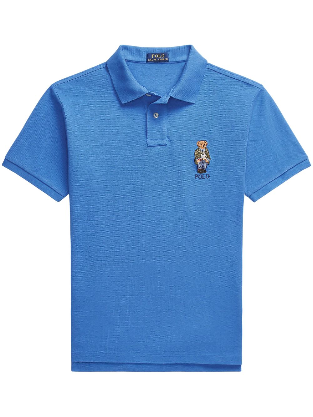 Polo Ralph Lauren Polo Bear 刺绣棉polo衫 - 蓝色