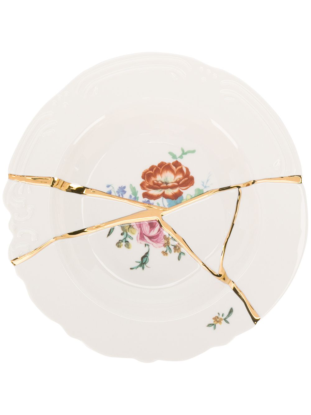 Seletti 花卉印花餐碗 - 白色
