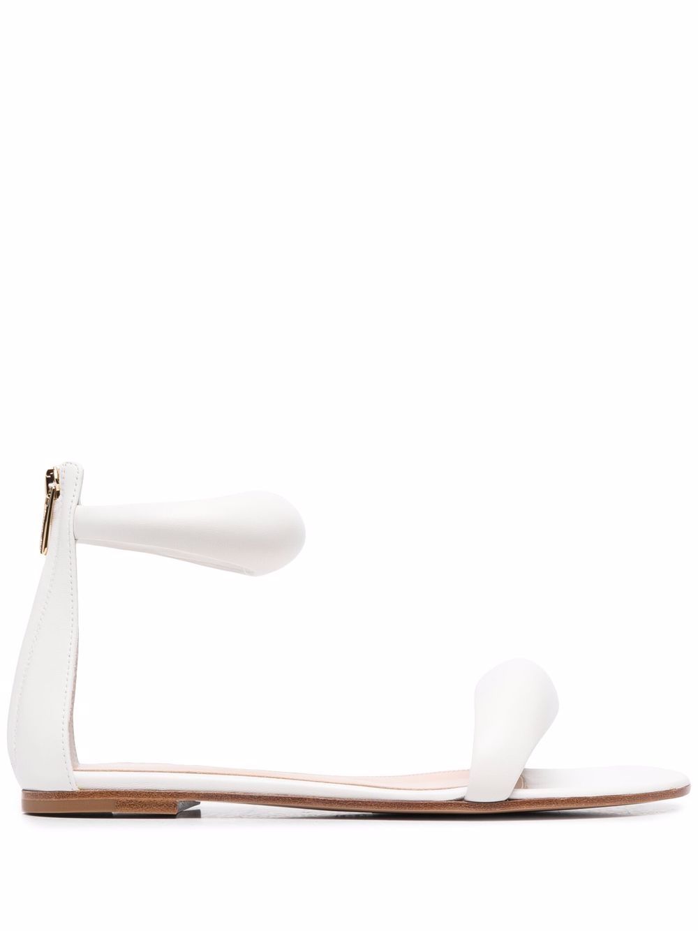 Gianvito Rossi 袢带皮质凉鞋 - 白色