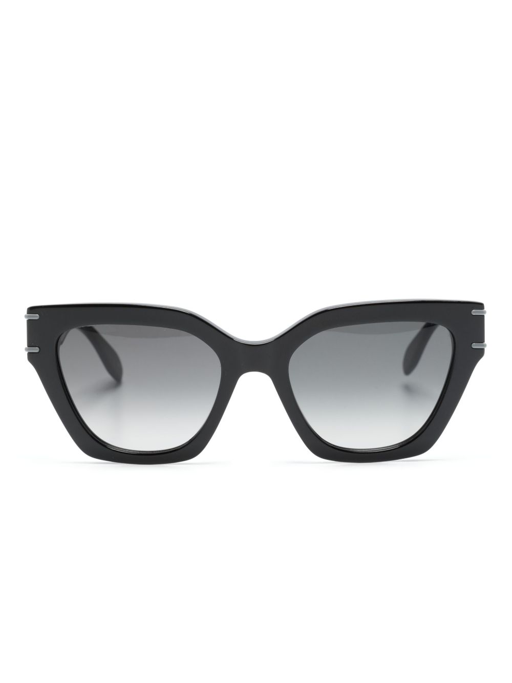 Alexander McQueen Eyewear 双色猫眼框太阳眼镜 - 黑色