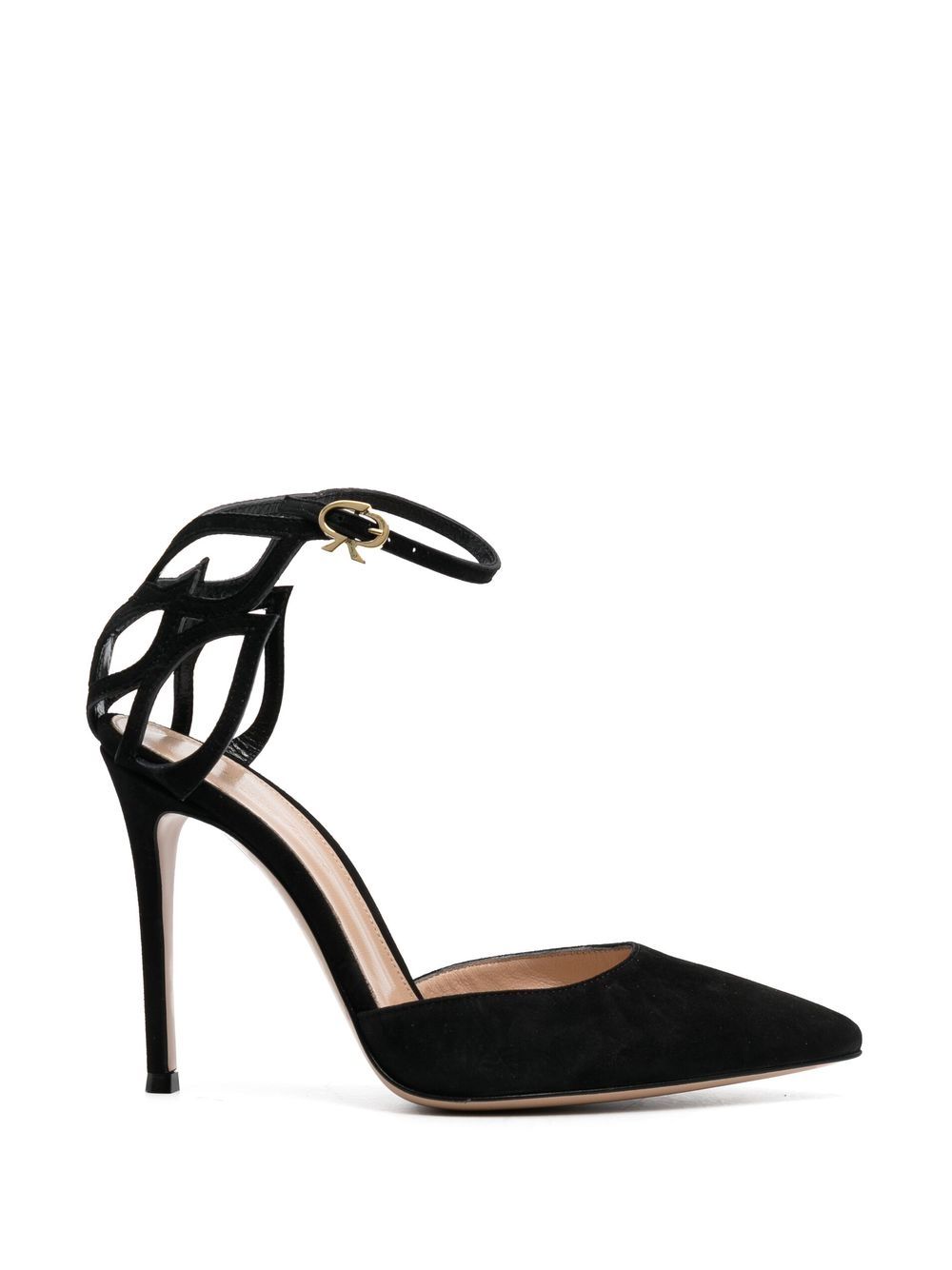 Gianvito Rossi 尖头高跟鞋 - 黑色