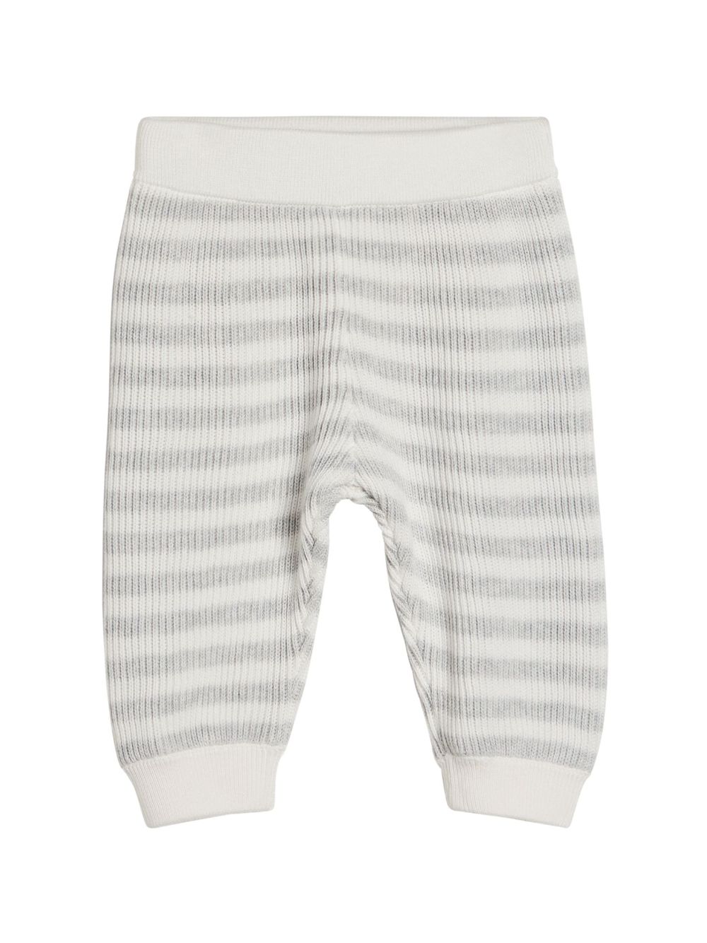 Brunello Cucinelli Kids 条纹长裤 - 白色