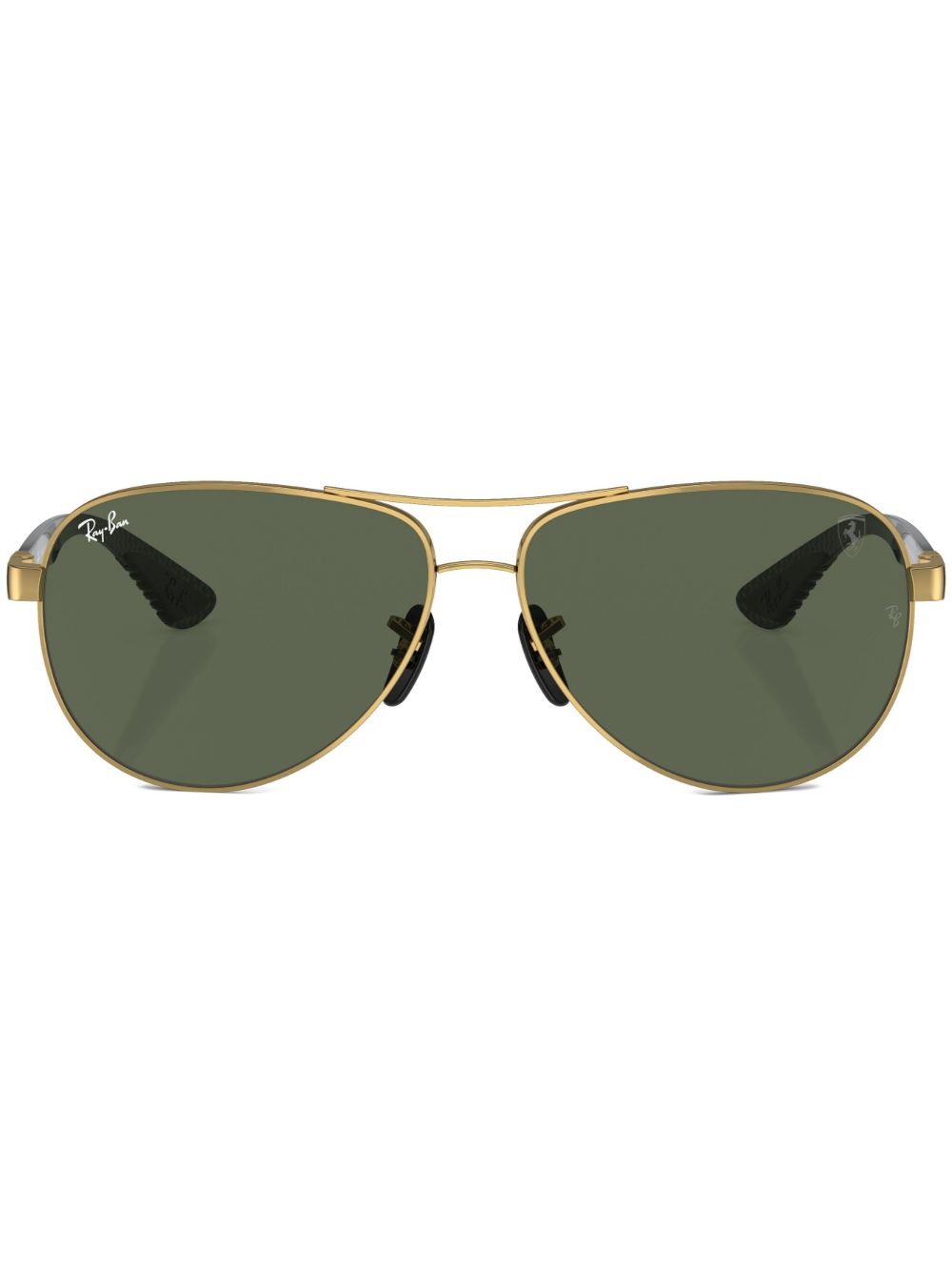 Ray-Ban 有色镜片飞行员镜框太阳眼镜 - 金色