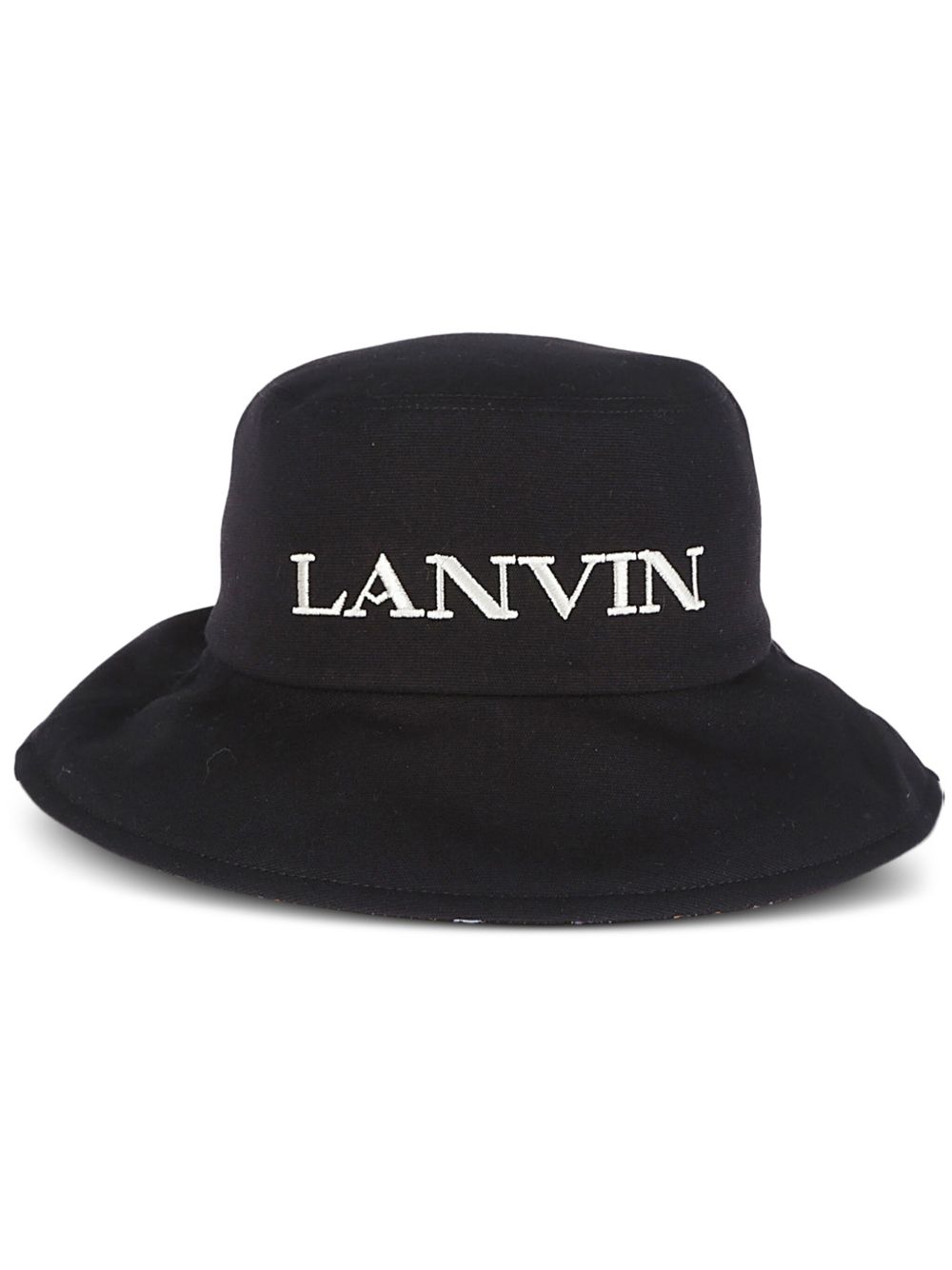 Lanvin logo渔夫帽 - 黑色