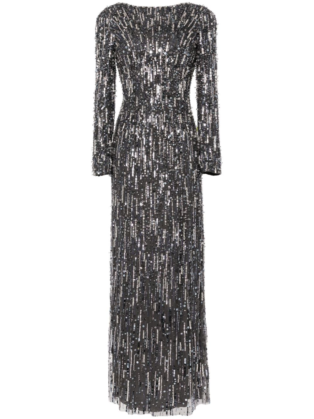 Jenny Packham Atlas 亮片缀饰礼服 - 蓝色
