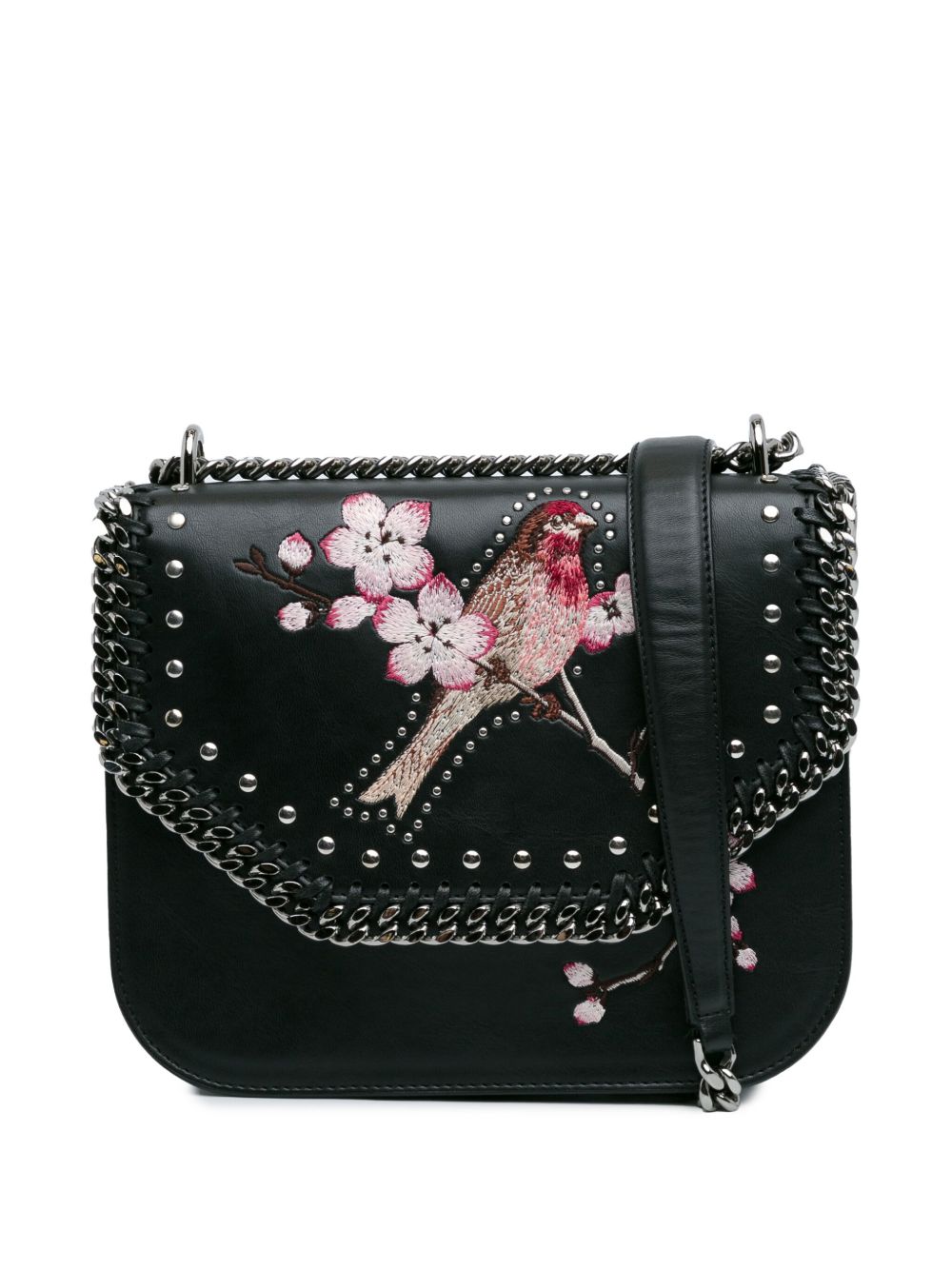 Stella McCartney Pre-Owned Eco Alter Nappa Falabella Box Bird 斜挎包（2017年典藏款） - 黑色