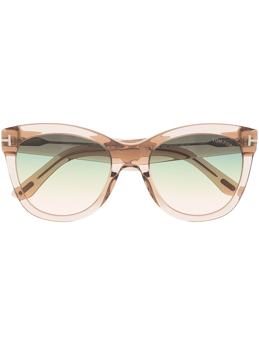TOM FORD Eyewear Wayfarer 镜框太阳眼镜 - 褐色