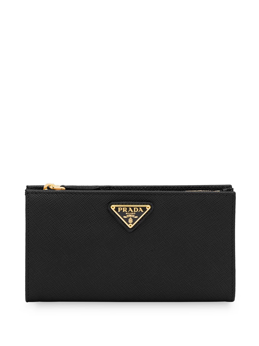 Prada logo牌钱包 - 黑色