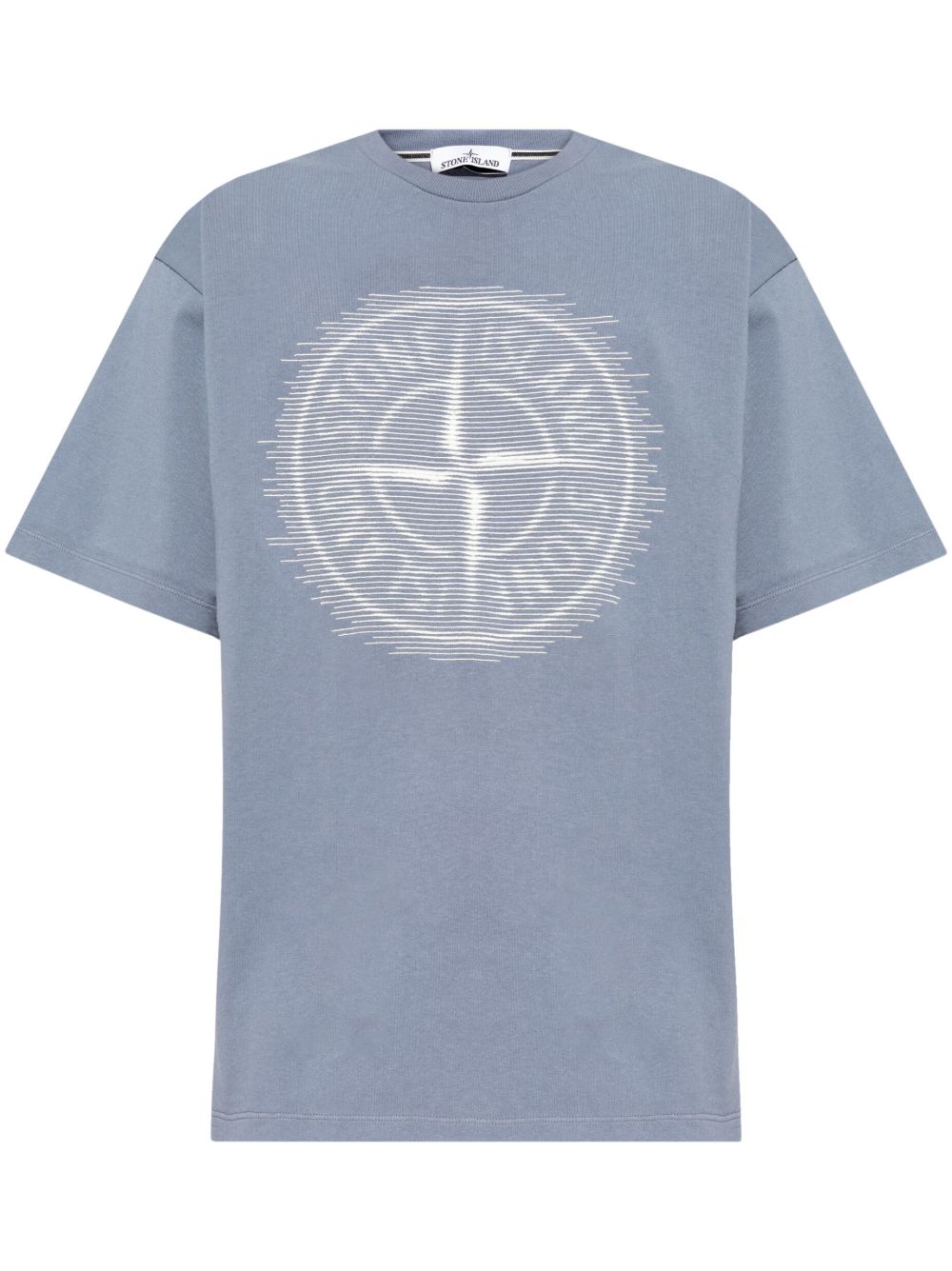 Stone Island logo T恤 - 蓝色