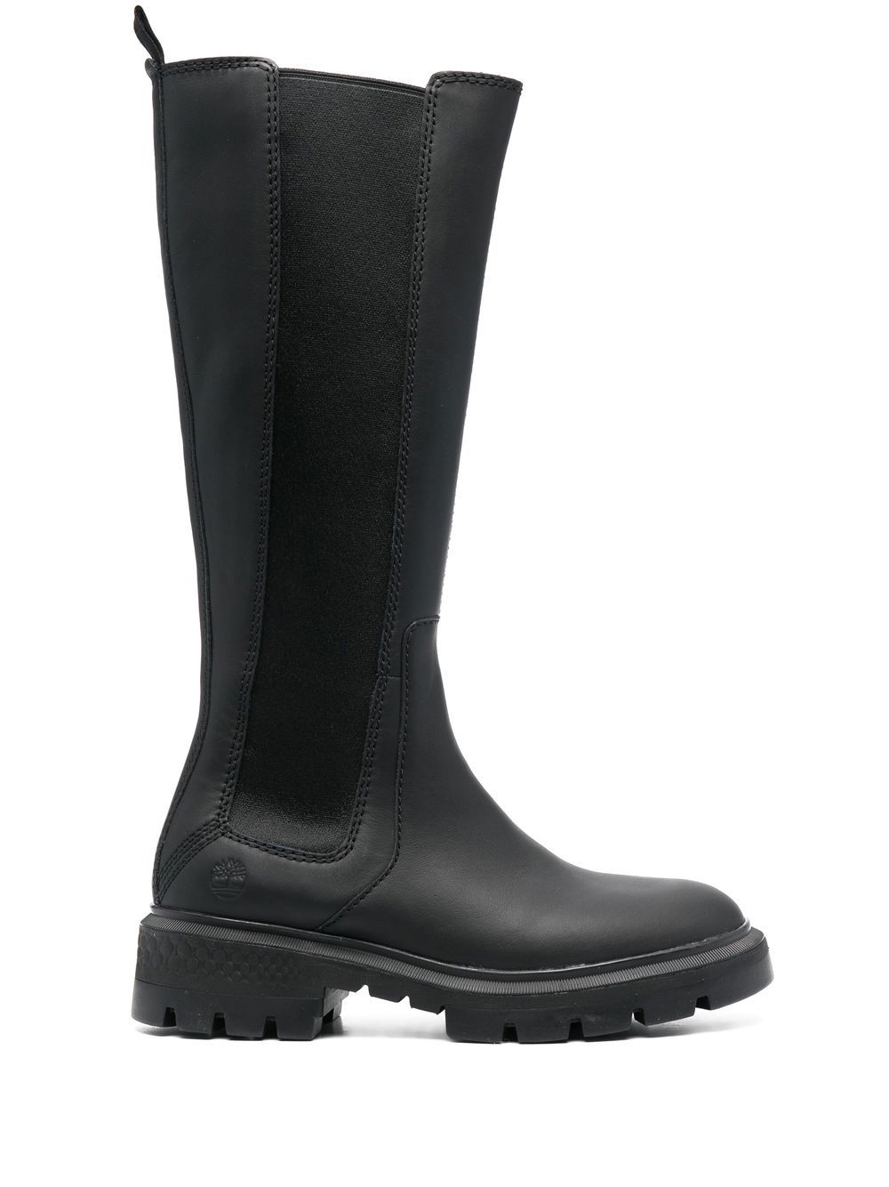 Timberland Cortina Valley 皮质高筒靴 - 黑色
