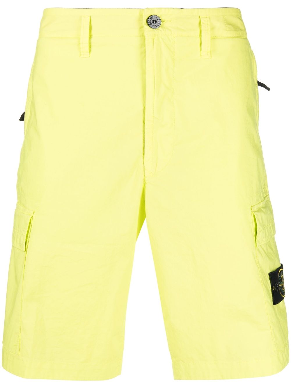 Stone Island Compass 标贴工装短裤 - 绿色