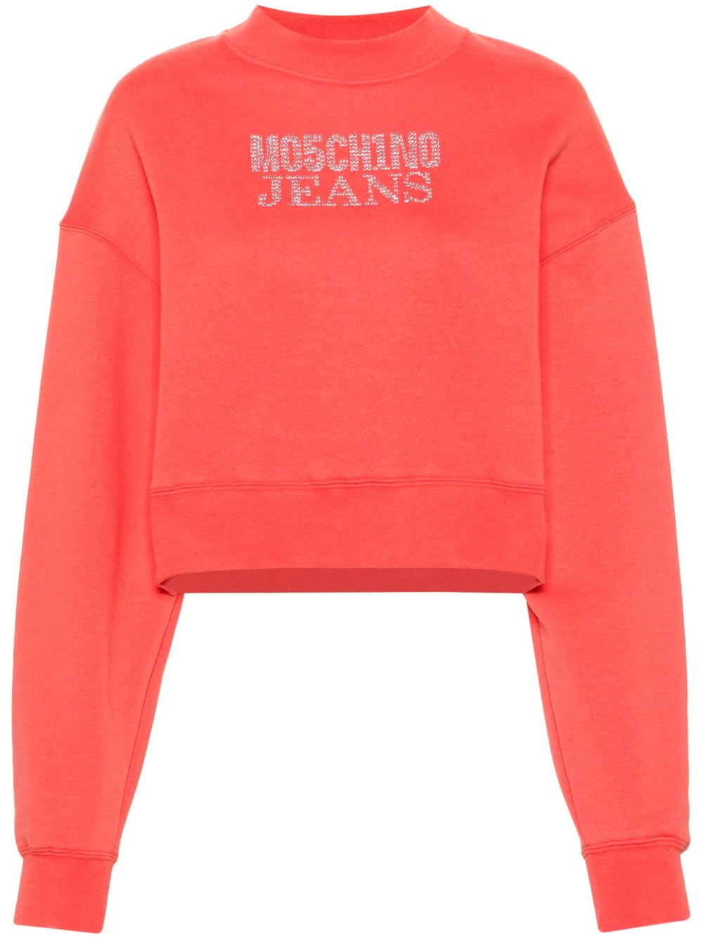 MOSCHINO JEANS 水钻缀饰卫衣 - 红色