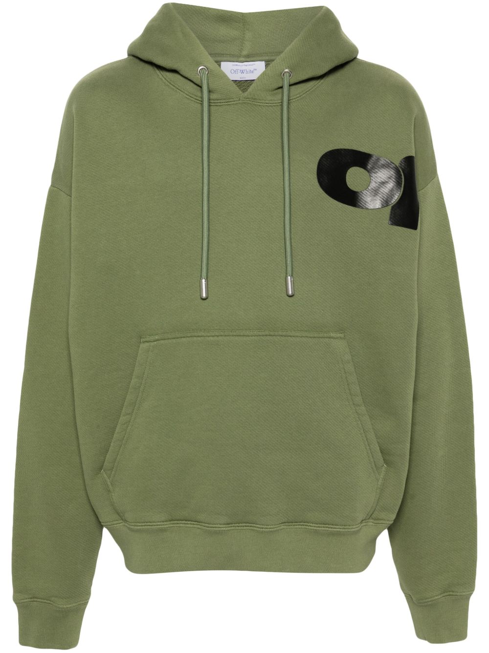 Off-White Shared Logo 棉连帽衫 - 绿色