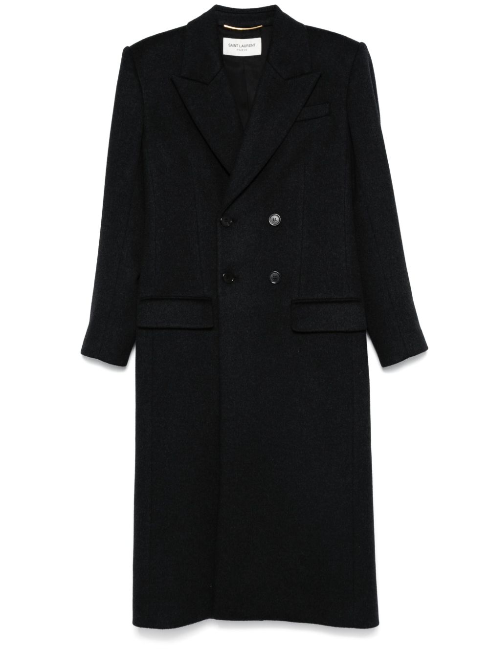 Saint Laurent 双排扣外套 - 灰色