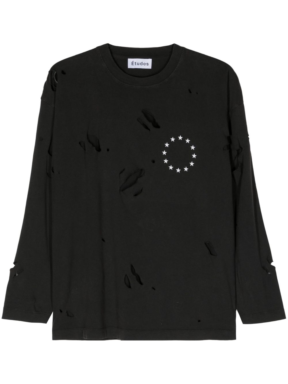 Etudes Spirit Ls Europa 仿旧T恤 - 黑色