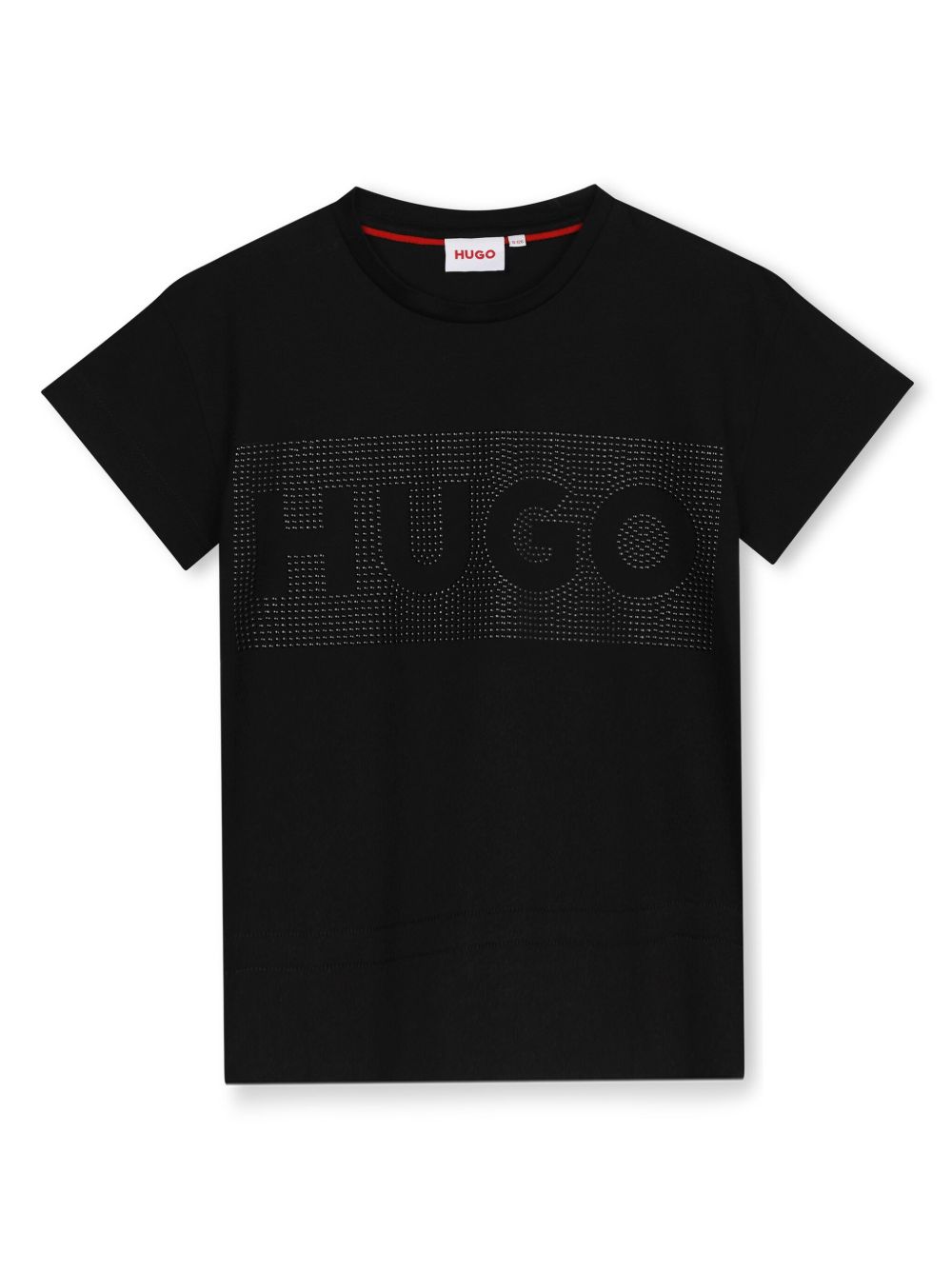 HUGO KIDS logo缀饰棉T恤 - 黑色