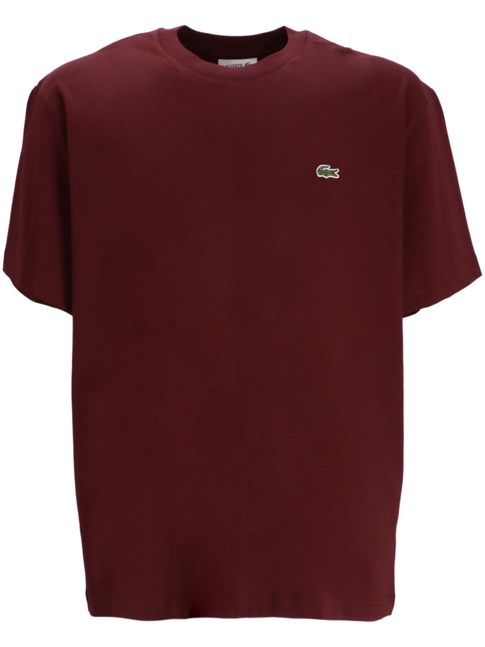 Lacoste logo刺绣T恤 - 红色