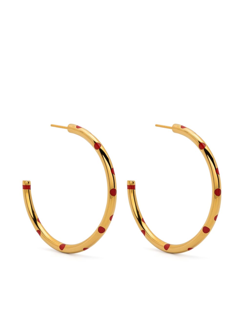 Aurelie Bidermann Positano hoop earrings - 金色