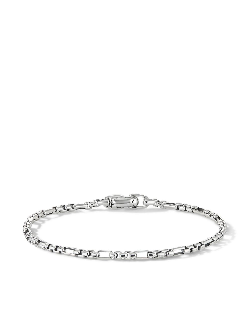 David Yurman 纯银 Open Station 手链 - 银色