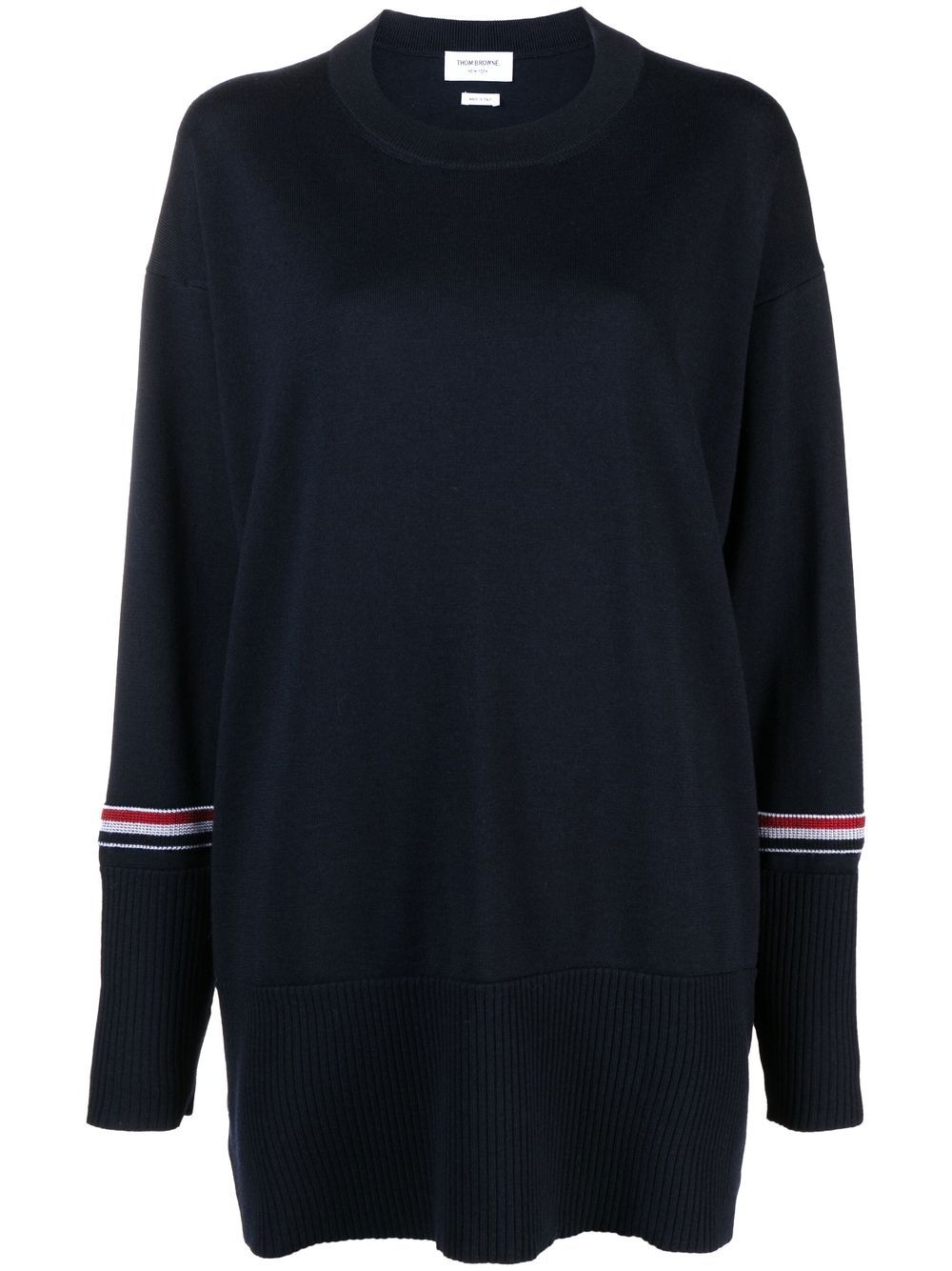 Thom Browne 圆领密织毛衣 - 蓝色